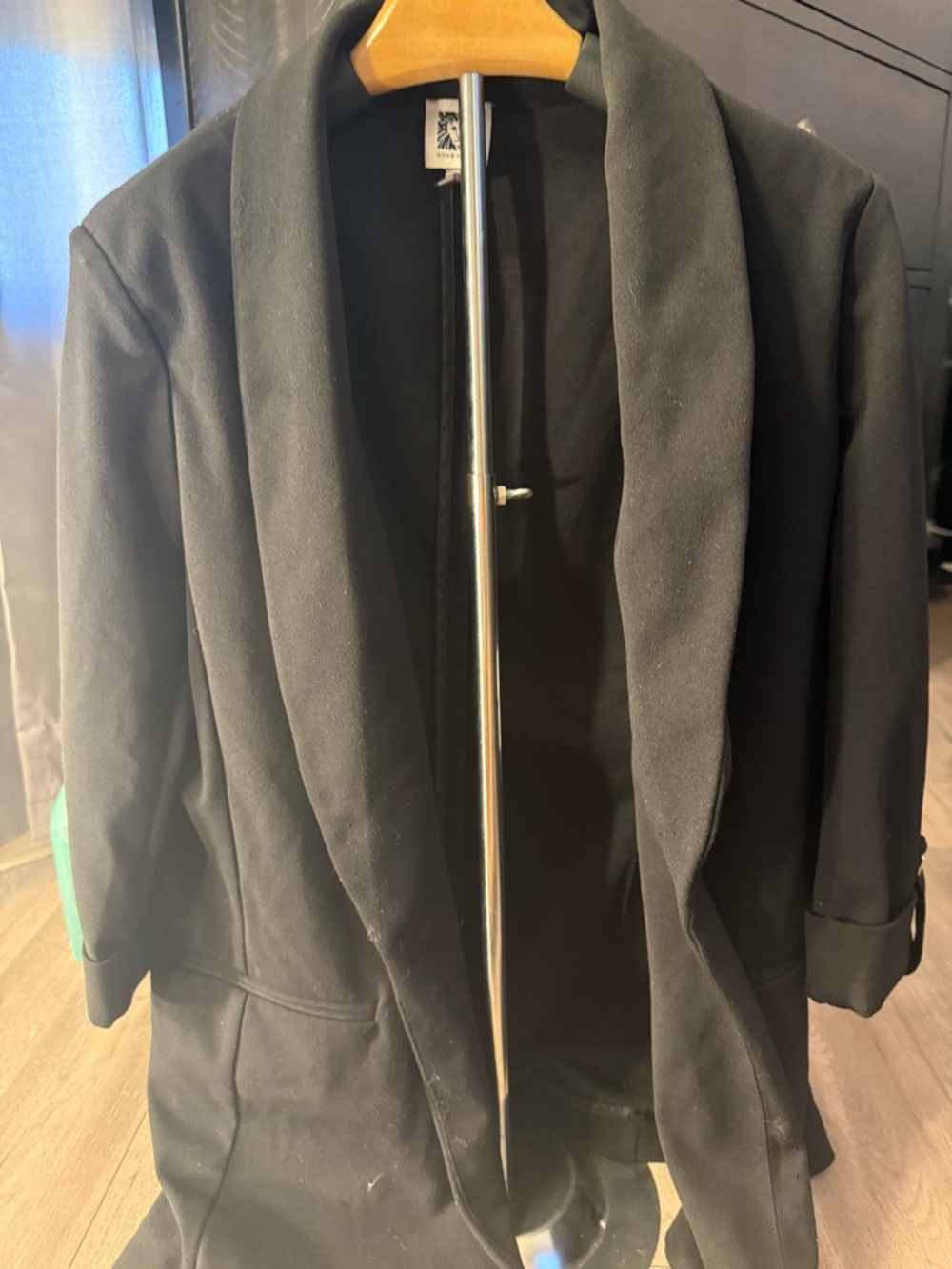 Women's  Black Shawl Collar Jacket - Brand: Anne Klein